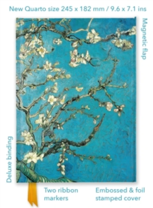 Image of Vincent van Gogh: Almond Blossom (Foiled Quarto Journal) Notebook / blank book