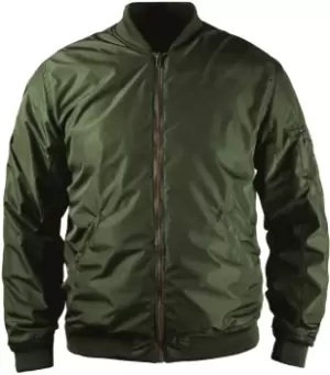 Image of John Doe Flight Motorcycle Textile Jacket, green, Size S, green, Size S