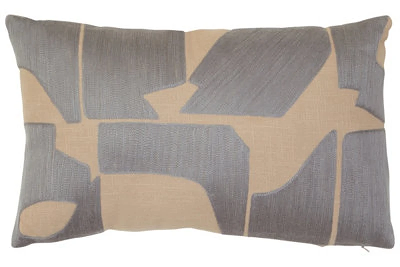 Image of Orsina Bosie Ozella Natural And Grey Cushion