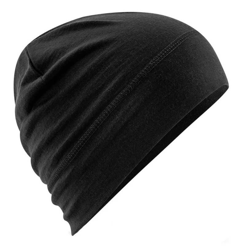 Image of Beechfield Beechfield Men Merino Wool Beanie in Black One Size Male 5063107038470