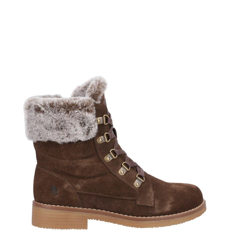 Image of Hush Puppies 'Florence' Ladies Ankle Boots Chocolate