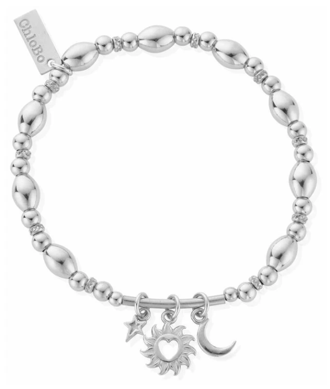 Image of ChloBo SBMULLL Love And Light 925 Sterling Silver Bracelet Jewellery