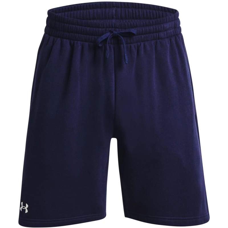 Image of Under Armour UA Rival Fleece Shorts Mens Navy male S