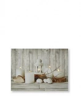 Image of Graham & Brown Coastal Treasures Canvas Wall Art With LED Lighting