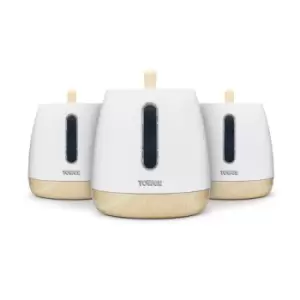 Image of Tower Scandi 3 Piece Canisters White