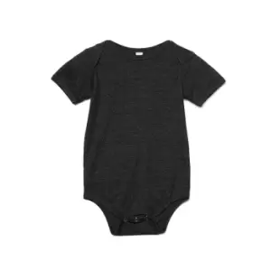 Image of Bella + Canvas Baby Jersey Short Sleeve Onesie (3-6 Months) (Dark Grey Heather)
