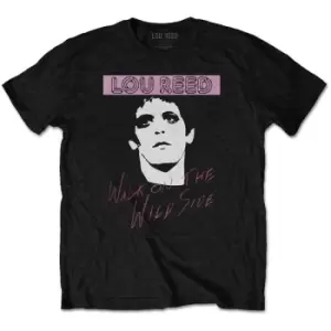 Image of Lou Reed - Walk On The Wild Side Unisex XX-Large T-Shirt - Black