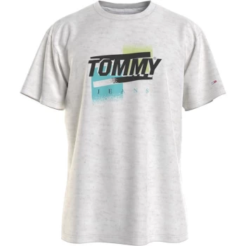 Image of Tommy Jeans Tommy Hilfiger Faded Graphic - Grey Marl PJ4