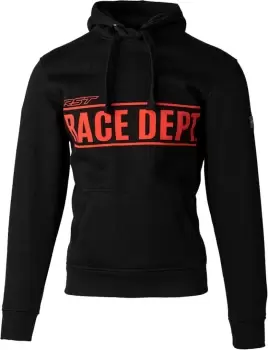 Image of RST Race Department Reinforced Motorcycle Hoodie, black-red, Size S, black-red, Size S