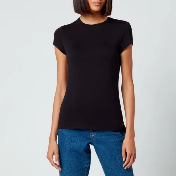 Image of Ted Baker Womens Calmin Plain Fitted T-Shirt - Black - UK 10