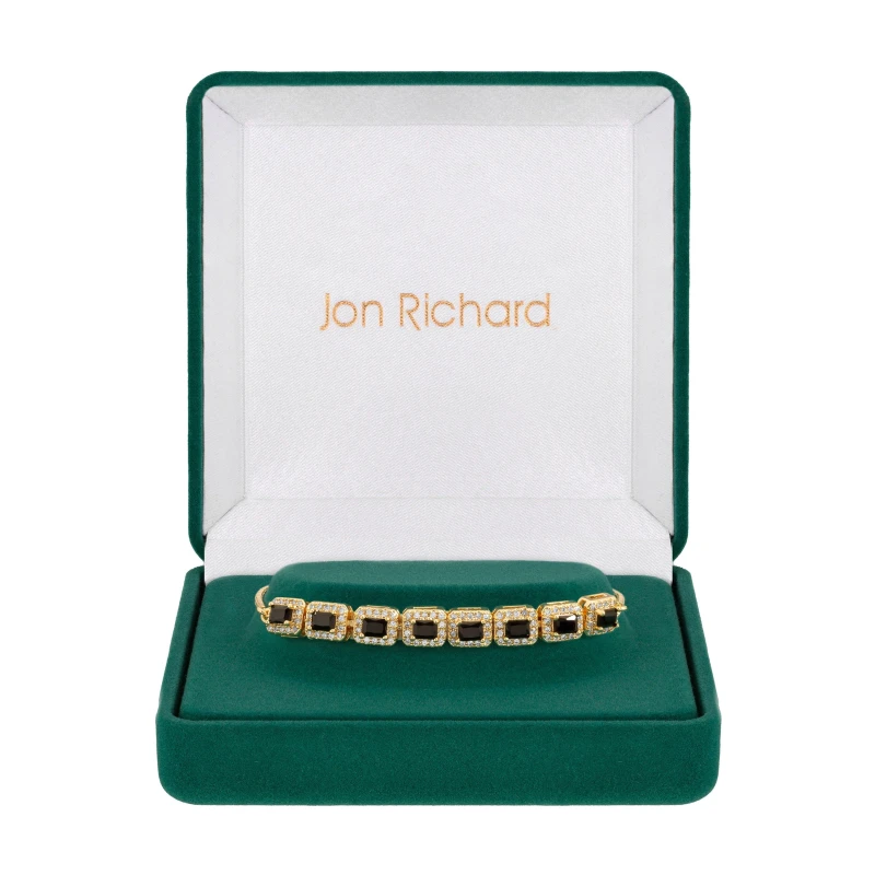 Image of Jon Richard Gold Jet Toggle Bracelet - Gift Boxed Jewellery Sets One Size Gold 70983510000