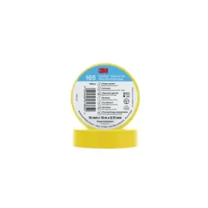 Image of 3M TEMFLEX 165 15MM X 10M VINYLELECTRICAL TAPE YELLOW - EU- you get 100