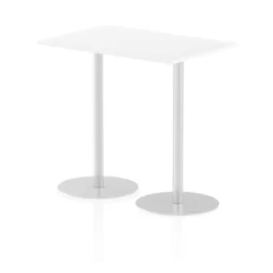 Image of Italia Poseur Table Rectangle 1200/800 Top 1145 High White