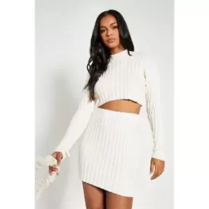 Image of I Saw It First Cable Knit Cropped Jumper - White