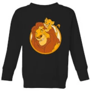 Image of Disney Mufasa & Simba Kids Sweatshirt - Black - 3-4 Years