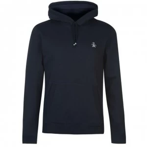 Image of Original Penguin Fleece Popover Hoodie - Navy 413