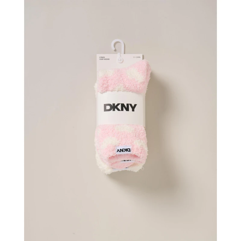 Image of DKNY Kids Crew Socks Pink female 11-13 Yrs