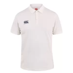 Image of Canterbury Childrens/Kids Short Sleeve Cricket Shirt (8) (Cream)