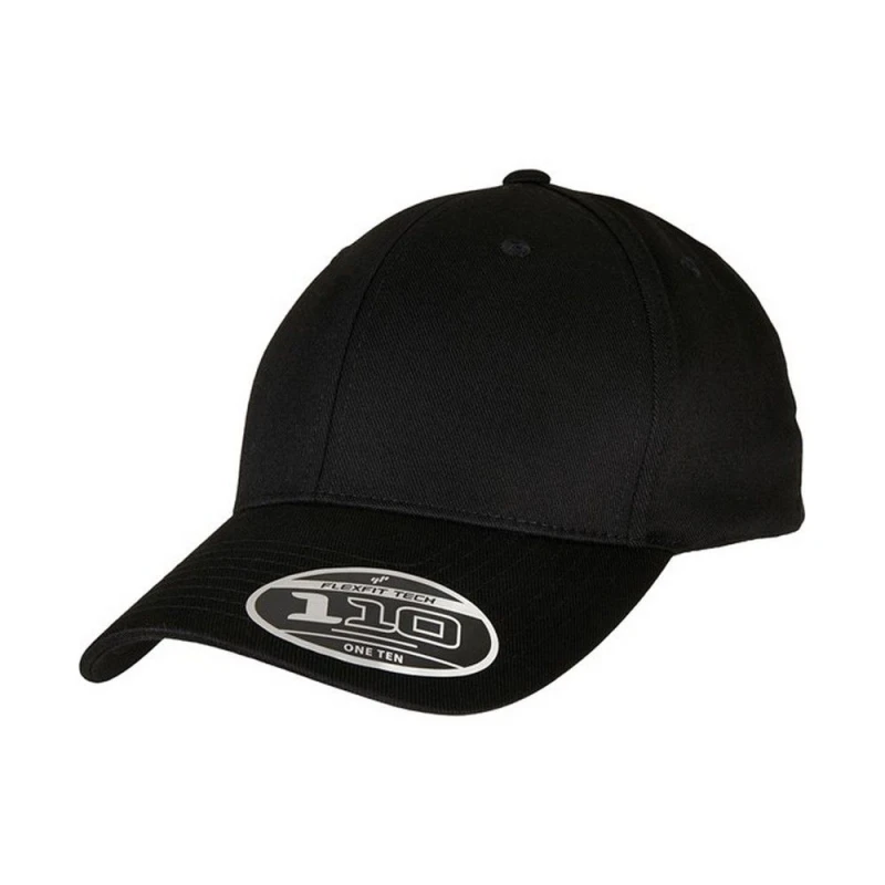 Image of Flexfit Mens 110 Snapback Cap in Black Male One Size