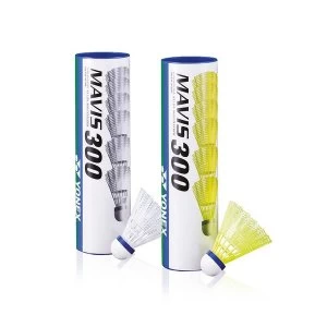 Image of Yonex Mavis 300 Shuttles - Tube of 6 - White