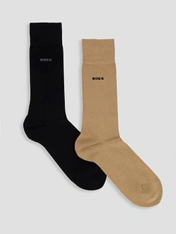 Image of Boss Mens Bamboo Crew Socks Med Beige 260 male Mens 9-11