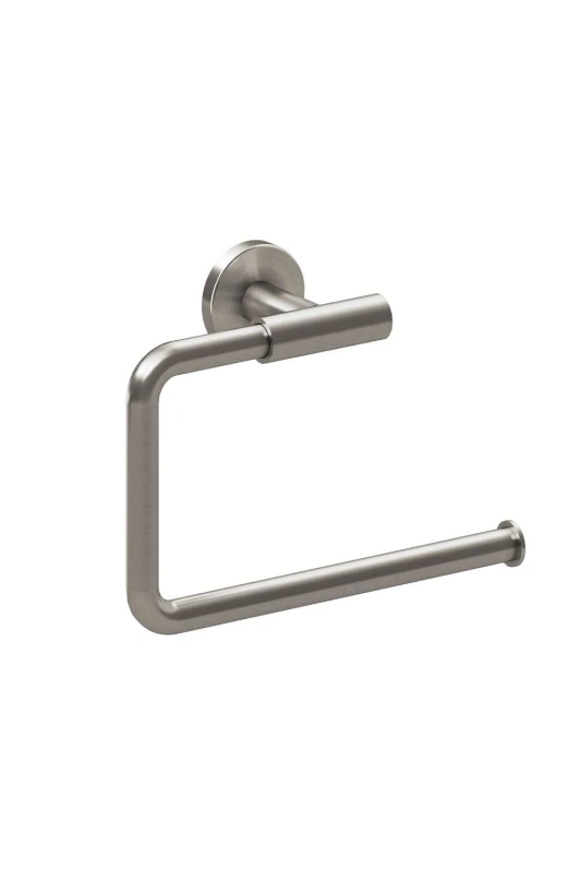 Image of Cosmic Towel ring, Matt Chrome, Wall-mounted, 25 cm. Collection Architect S+ in Metallic Silver Metallic Silver Unisex