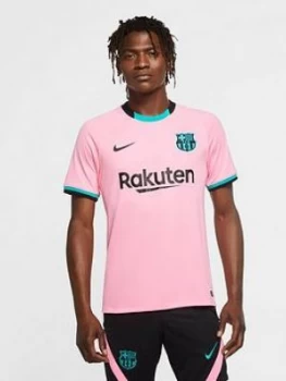 Image of Nike Barcelona 20/21 3Rd Short Sleeved Stadium Jersey - Pink