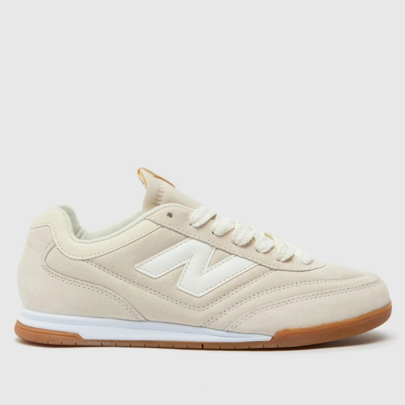 Image of New Balance Womens RC42 Trainers Beige Suede Natural, 4