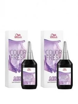 Image of Wella Wella Professionals Color Fresh Semi-Permanent Colour Pearl Cendre 75ml Duo Pack