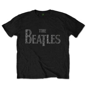 Image of The Beatles - Drop T Songs Unisex Medium T-Shirt - Black