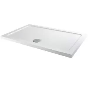 Image of 1300 x 700mm Stone Resin Low Profile Rectangular Shower Tray - Slim Line