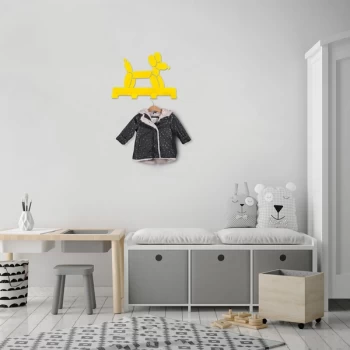 Image of Baloon - Yellow Yellow Metal Wall Hook