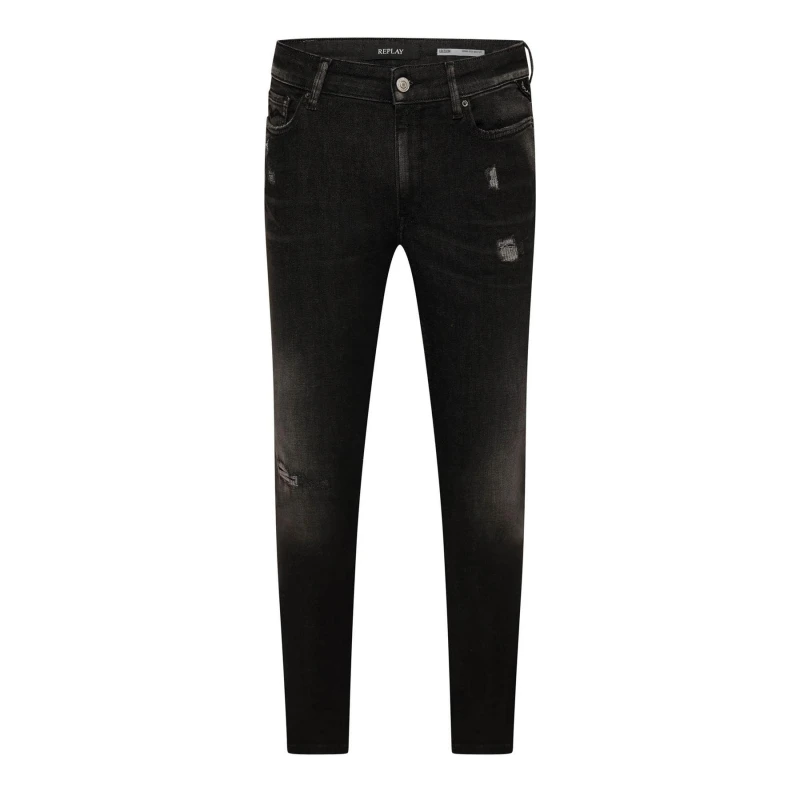 Image of Replay New Luz Skinny-Fit Jeans - Grey Female 29XS