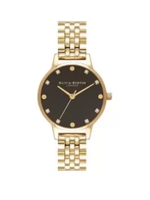 Image of Olivia Burton Classics Midi Dial Mop Dial Screw Detail Bracelet Gold Watch