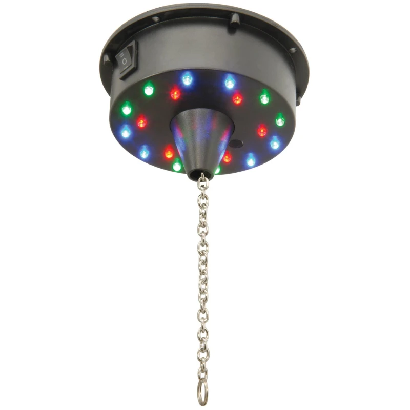 Image of QTX Battery Operated Rotating Motor for Mirror Glitter Ball with 18 LED Lights MBM-101