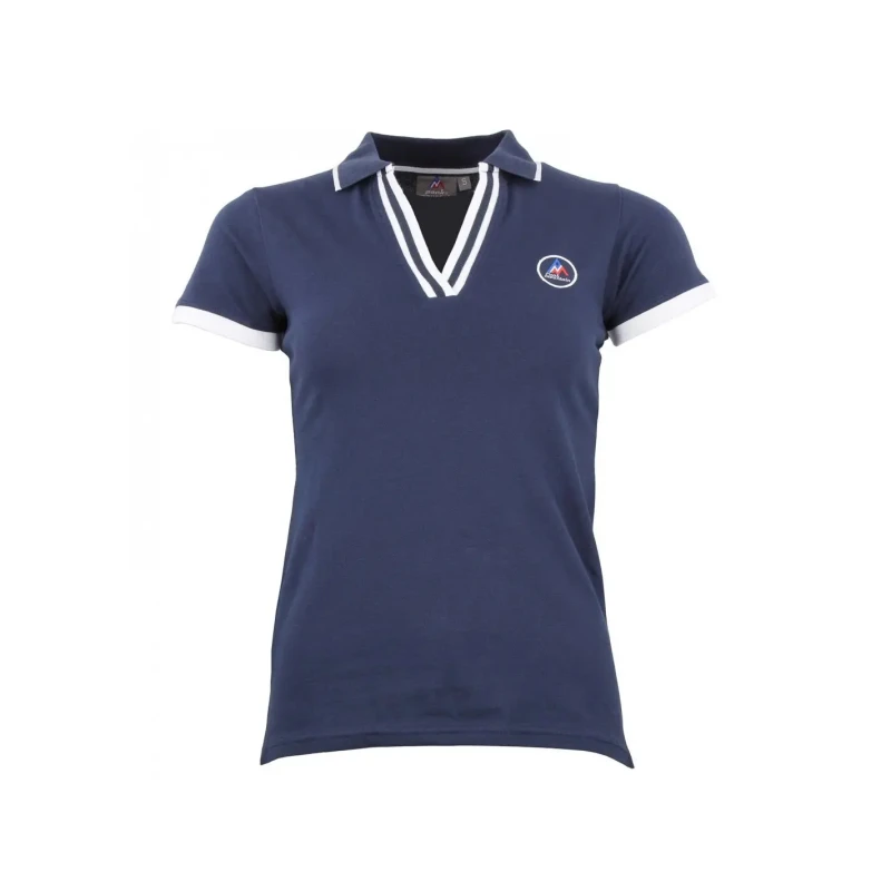 Image of Womens polo shirt Peak Mountain Asfalte Bleu Female S