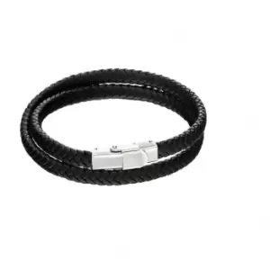 Image of Fred Bennett Woven Plait Double Row Bracelet B5125