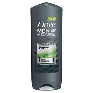 Image of Dove Men + Care Shower Minerals and Sage 400ml