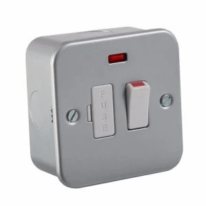 Image of KnightsBridge 13 Switched Metal Clad Fused Connection Spur Unit with Neon