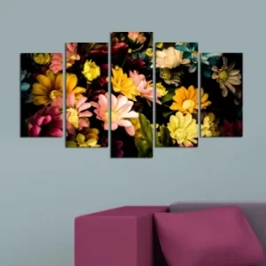 Image of 5PMDF-27 Multicolor Decorative MDF Painting (5 Pieces)