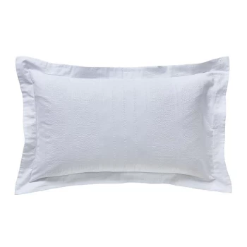 Image of Bedeck of Belfast Tenno Oxford Pillowcase - WHITE