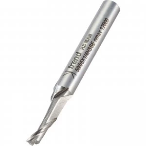 Image of Trend Aluminium UPVC Single Flute Helical Upcut Cutter 5mm 12mm 1/4"