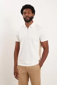 Image of Mens Contrast Panel Polo