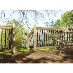 Image of Cheshire Mouldings BOW Black Metal Baluster / Spindles (5 PACK)