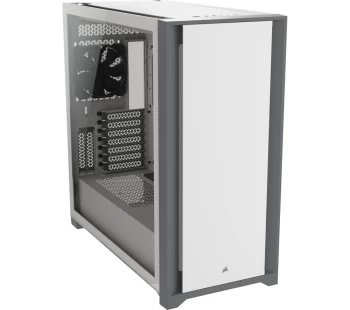 Image of CORSAIR 5000D Tempered Glass ATX Mid-Tower PC Case - White