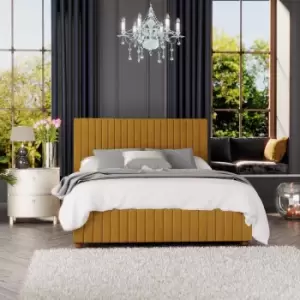 Image of Laurence Llewelyn-Bowen Laurence Llewelyn Bowen Estella Ottoman Storage Bed Plush Velvet Ochre Double