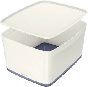 Image of Leitz MyBox Large with Lid WOW White Grey