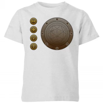 Image of Crystal Maze Industrial Icons Kids T-Shirt - Grey - 9-10 Years