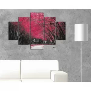 Image of ST101 Multicolor Decorative MDF Painting (5 Pieces)