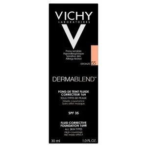 Image of Vichy Dermablend Fluid Corrective Foundation 55 Tan